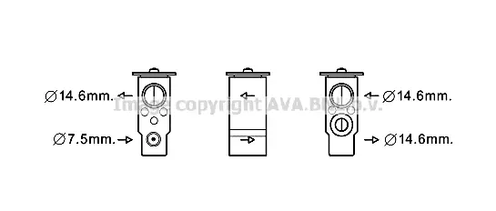разширителен клапан, климатизация AVA QUALITY COOLING 