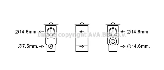 разширителен клапан, климатизация AVA QUALITY COOLING 