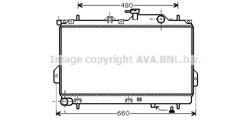радиатор, охлаждане на двигателя AVA QUALITY COOLING 