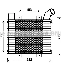 интеркулер (охладител за въздуха на турбината) AVA QUALITY COOLING 