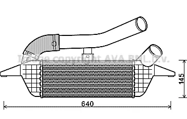 интеркулер (охладител за въздуха на турбината) AVA QUALITY COOLING 