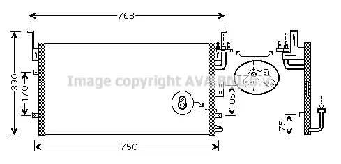 кондензатор, климатизация AVA QUALITY COOLING 