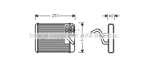 топлообменник, отопление на вътрешното пространство AVA QUALITY COOLING 