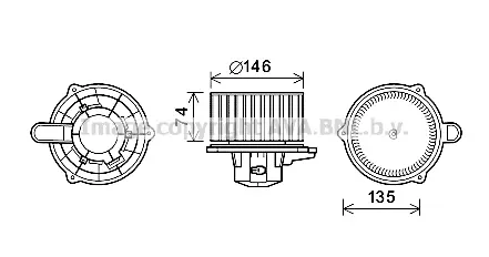 вентилатор вътрешно пространство AVA QUALITY COOLING 