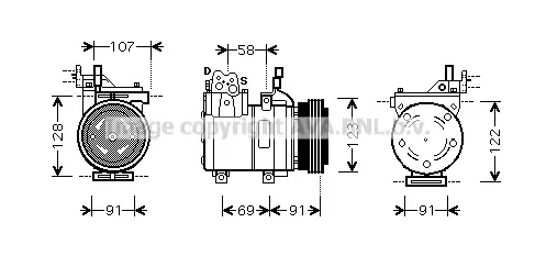 Компресор, климатизация AVA QUALITY COOLING