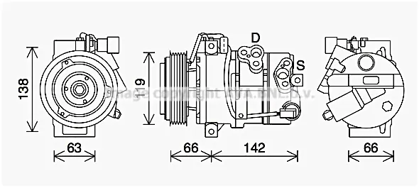 компресор, климатизация AVA QUALITY COOLING 