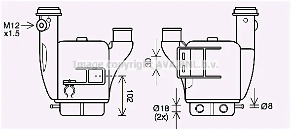 интеркулер (охладител за въздуха на турбината) AVA QUALITY COOLING 
