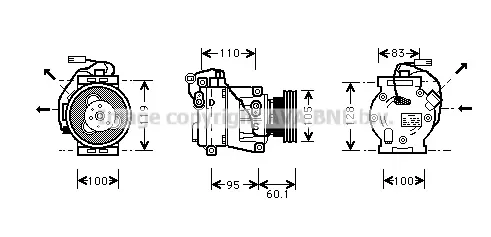 компресор, климатизация AVA QUALITY COOLING 