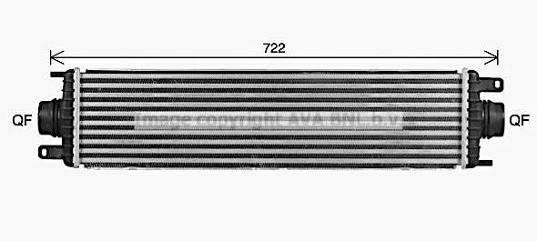 интеркулер (охладител за въздуха на турбината) AVA QUALITY COOLING 