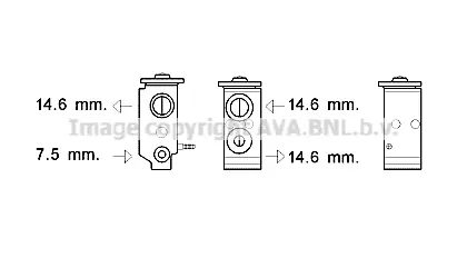 разширителен клапан, климатизация AVA QUALITY COOLING 