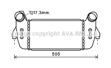 интеркулер (охладител за въздуха на турбината) AVA QUALITY COOLING 