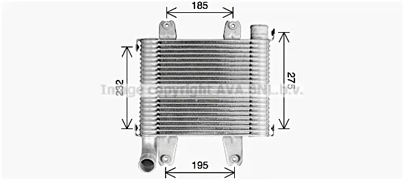 интеркулер (охладител за въздуха на турбината) AVA QUALITY COOLING 