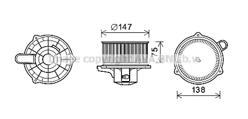 вентилатор вътрешно пространство AVA QUALITY COOLING 