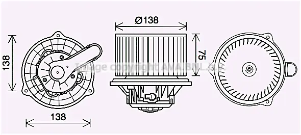 вентилатор вътрешно пространство AVA QUALITY COOLING 