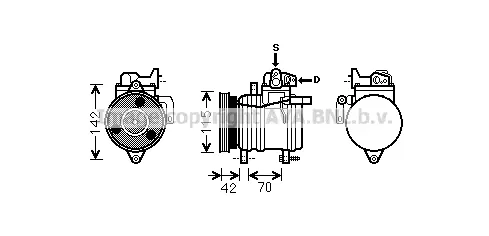 Компресор, климатизация AVA QUALITY COOLING