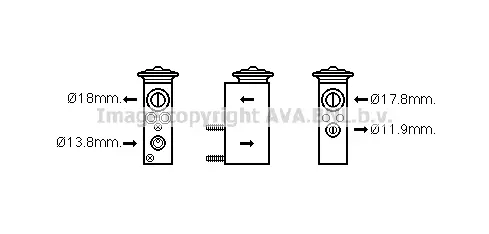 разширителен клапан, климатизация AVA QUALITY COOLING 