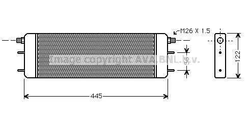 маслен радиатор, двигателно масло AVA QUALITY COOLING 