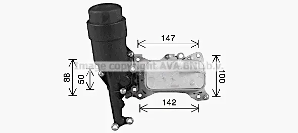 маслен радиатор, двигателно масло AVA QUALITY COOLING 