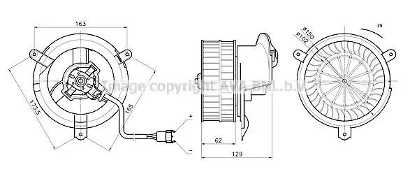 вентилатор вътрешно пространство AVA QUALITY COOLING 