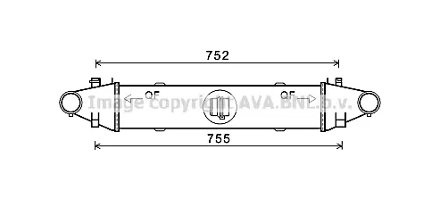 интеркулер (охладител за въздуха на турбината) AVA QUALITY COOLING 