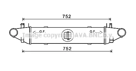 интеркулер (охладител за въздуха на турбината) AVA QUALITY COOLING 