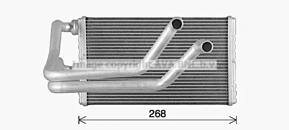 топлообменник, отопление на вътрешното пространство AVA QUALITY COOLING 