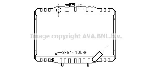 радиатор, охлаждане на двигателя AVA QUALITY COOLING 
