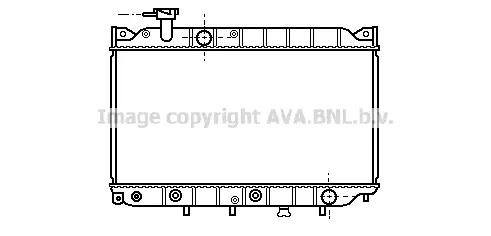 радиатор, охлаждане на двигателя AVA QUALITY COOLING 