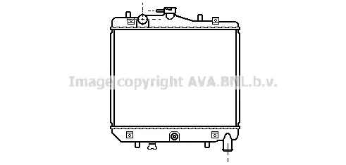 Радиатор, охлаждане на двигателя AVA QUALITY COOLING