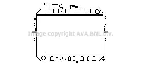 Радиатор, охлаждане на двигателя AVA QUALITY COOLING