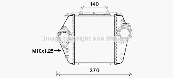 интеркулер (охладител за въздуха на турбината) AVA QUALITY COOLING 