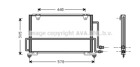 кондензатор, климатизация AVA QUALITY COOLING 