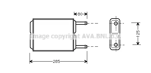 топлообменник, отопление на вътрешното пространство AVA QUALITY COOLING 