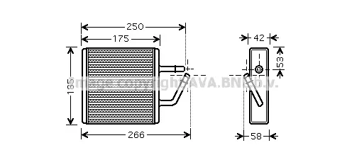 топлообменник, отопление на вътрешното пространство AVA QUALITY COOLING 