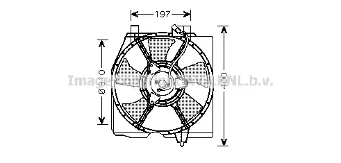 вентилатор, охлаждане на двигателя AVA QUALITY COOLING 