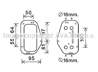 Маслен радиатор, двигателно масло AVA QUALITY COOLING