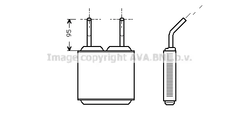 топлообменник, отопление на вътрешното пространство AVA QUALITY COOLING 