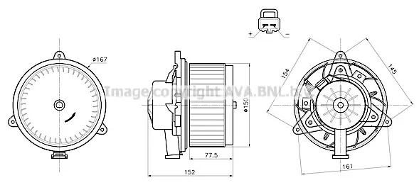 вентилатор вътрешно пространство AVA QUALITY COOLING 