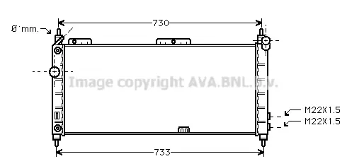 радиатор, охлаждане на двигателя AVA QUALITY COOLING 