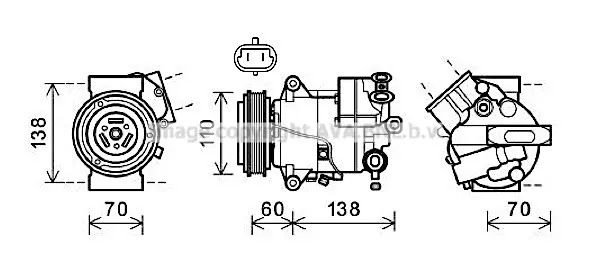 компресор, климатизация AVA QUALITY COOLING 