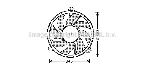Вентилатор, охлаждане на двигателя AVA QUALITY COOLING