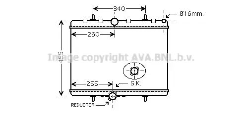 радиатор, охлаждане на двигателя AVA QUALITY COOLING 