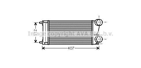 интеркулер (охладител за въздуха на турбината) AVA QUALITY COOLING 