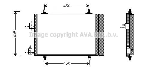 кондензатор, климатизация AVA QUALITY COOLING 