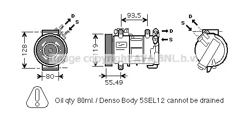 компресор, климатизация AVA QUALITY COOLING 