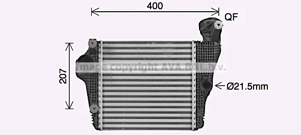 интеркулер (охладител за въздуха на турбината) AVA QUALITY COOLING 
