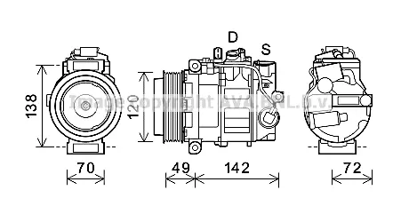 компресор, климатизация AVA QUALITY COOLING 