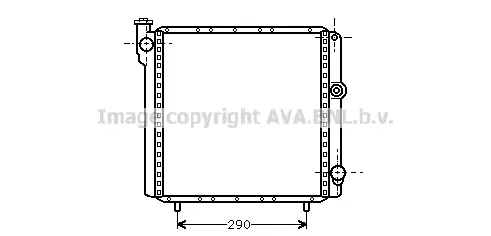 радиатор, охлаждане на двигателя AVA QUALITY COOLING 