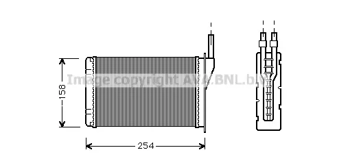 Топлообменник, отопление на вътрешното пространство AVA QUALITY COOLING