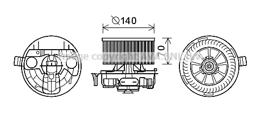 вентилатор вътрешно пространство AVA QUALITY COOLING 